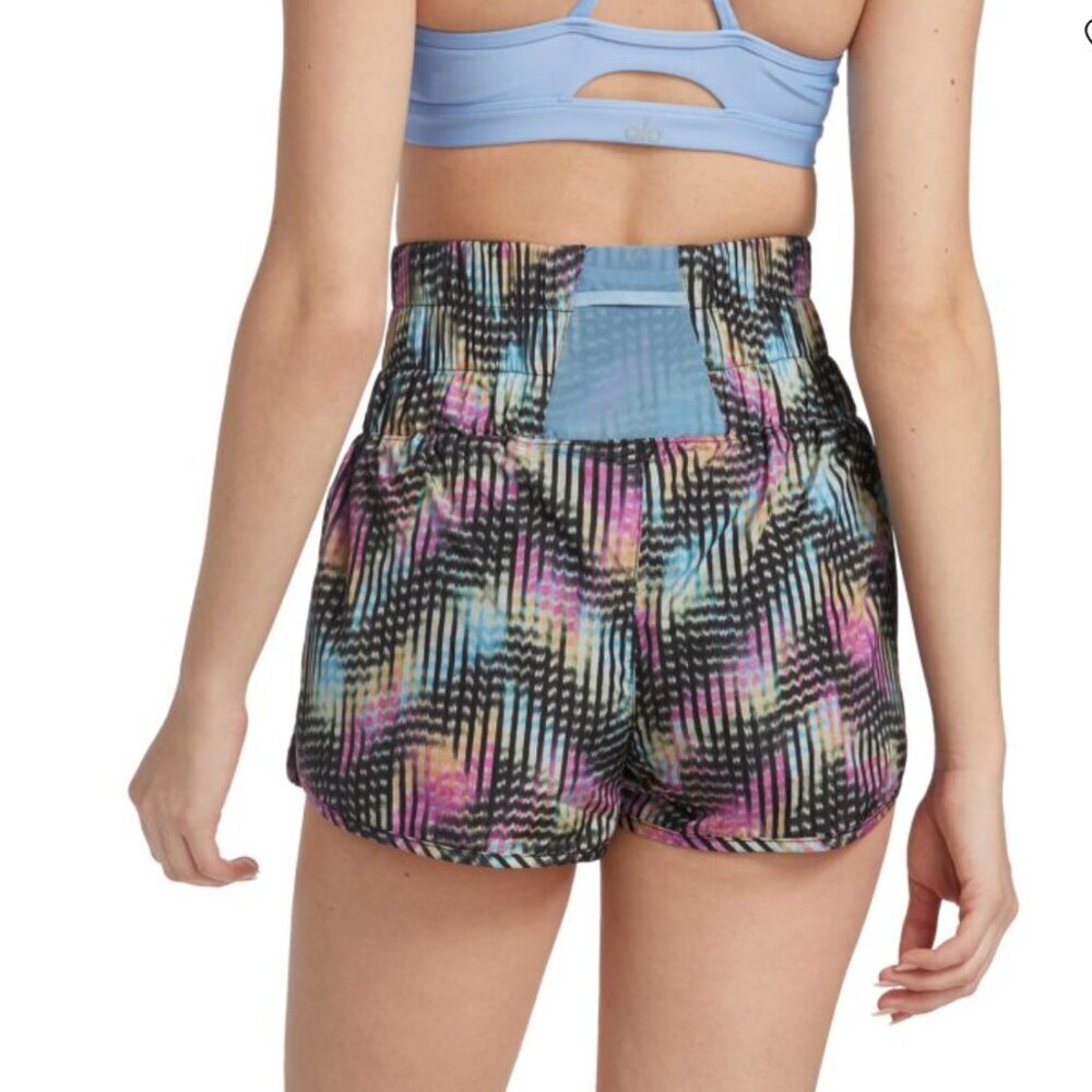 Free People Movement The Way Home Printed Shell Running Shorts Womens Size M